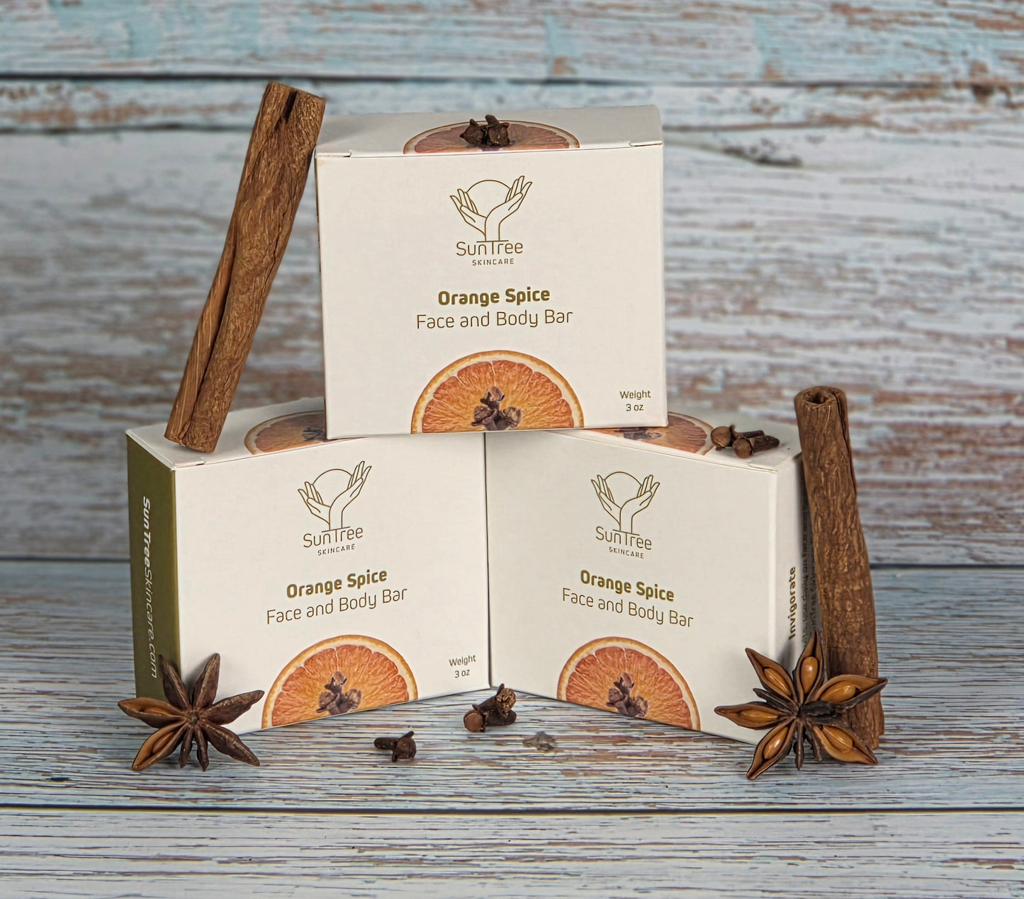 Orange Spice Face & Body Bar Trio